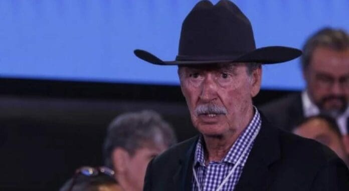 Vicente Fox Quesada celebró con bombo y platillo por la única encuesta que hasta el momento le ha dado la ventaja a Xóchitl Gálvez Ruiz.