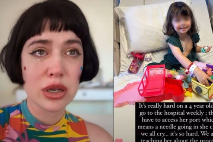 Influencer notó que el ojo de su hija de 4 años 