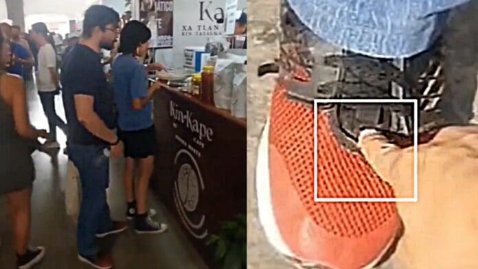 Detienen a sujeto con cámara oculta en zapato en la Feria de Puebla