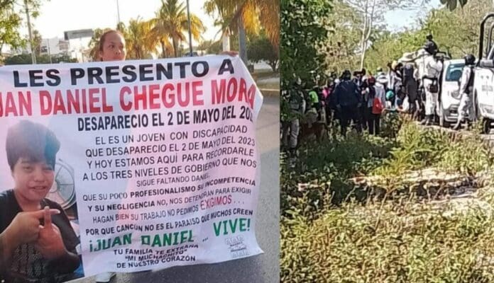 El colectivo Madres Buscadoras de Quintana Roo confirmó que se hallaron los restos de Juan Daniel Chegue Mora, joven de 16 años.