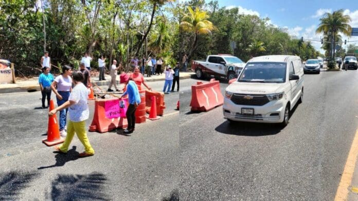 Logran autoridades acuerdo con madres buscadoras; liberarán un carril en la Zona Hotelera de Cancún