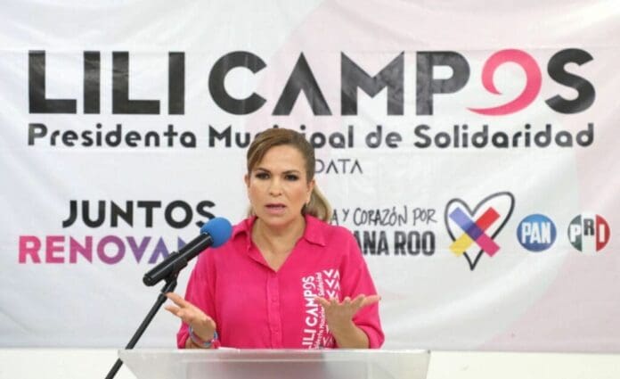 En la recta final de la campaña, Lili Campos, candidata a la alcaldía de Solidaridad pide a todos los ciudadanos defender la renovación.