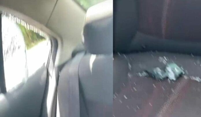 El conductor de Uber a quien le rompieron uno de sus cristales al dejar a unos turistas en el aeropuerto de Cancún interpuso una denuncia.