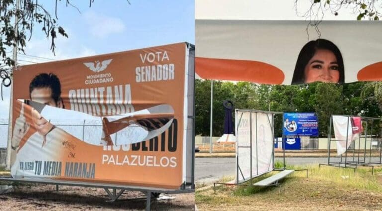 El partido Movimiento Ciudadano (MC) ha denunciado la presunta destrucción de su propaganda electoral en Chetumal.
