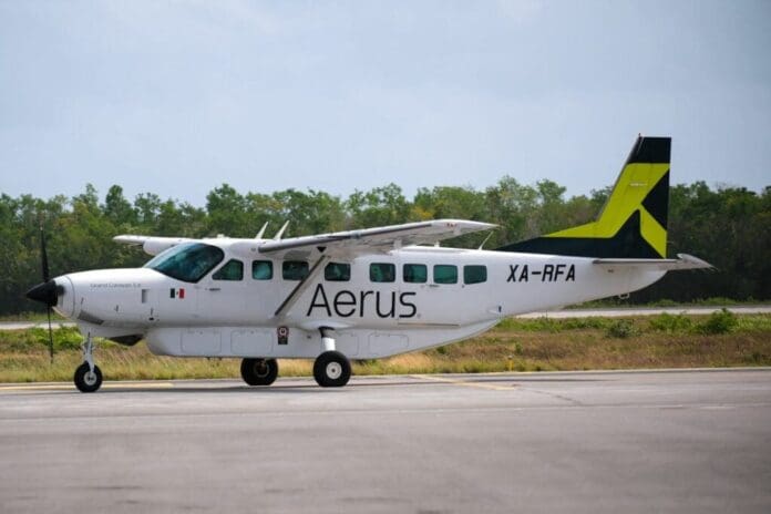 La ruta aérea Cancún-Cozumel se ha reactivado luego de que este martes 14 de mayo iniciara actividades la empresa Aerus.