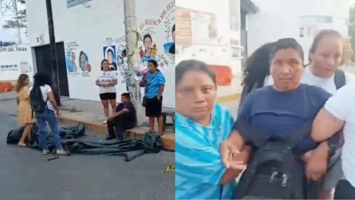 Dan de baja a la policía municipal que estando ebria agredió a madres buscadoras en Cancún