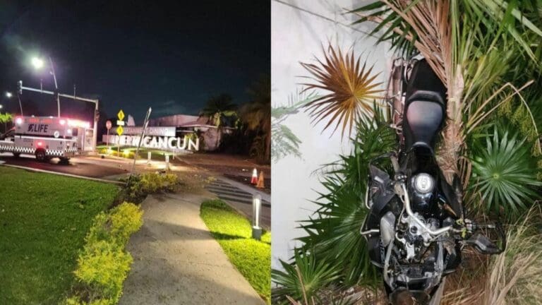 Fallece motociclista en el hospital tras derrapar en la Zona Hotelera de Cancún
