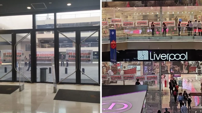 VIDEO: Clausuran tienda Liverpool de Perisur con empleados dentro