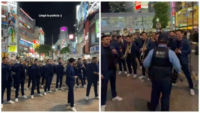 Detienen a Banda El Recodo en Japón por dar concierto callejero