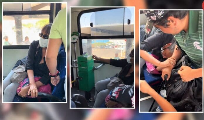VIDEO: Exhiben a mujer en transporte público de Guadalajara que no dejó sentar a hombre convaleciente