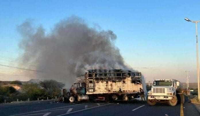 Zacatecas continúa una vez más asediado por la violencia. Se han desatado balaceras, incendios y bloqueos carreteros en 11 municipios.
