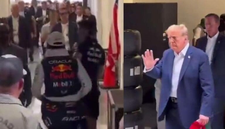 Sergio "Checo" Pérez, piloto mexicano de la Fórmula 1 evita encontrarse con Donald Trump, expresidente de los Estados Unidos.