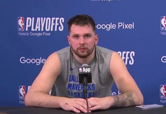 VIDEO: El mejor jugador de la NBA, Luka Doncic fue interrumpido por sonidos porno durante conferencia de prensa