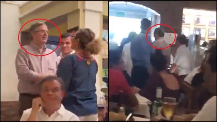 Captan momento en que comensales corren a Marcelo Ebrard de restaurante en Guadalajara, Jalisco