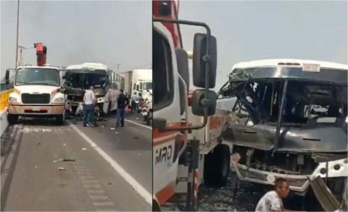 Aparatoso choque en autopista México-Pachuca deja a una persona sin vida y varios heridos