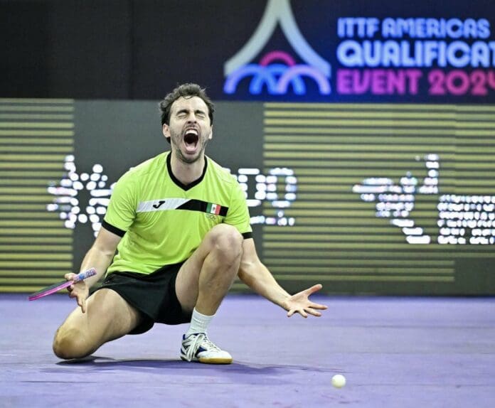 Marcos Madrid consigue en tenis de mesa un nuevo boleto para México a Paris 2024