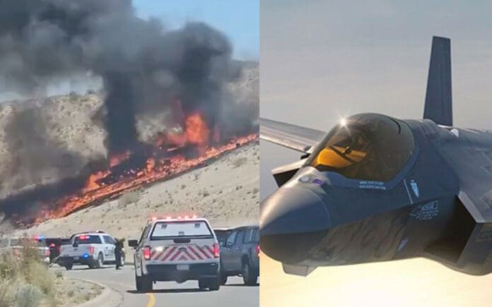 Avión de combate se estrella cerca de aeropuerto en Estados Unidos