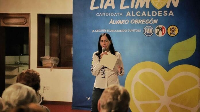 La Fepade aseguró siete toneladas de despensa durante un cateo, donde además encontró propaganda de Lía Limón, candidata de PAN, PRI y PRD.