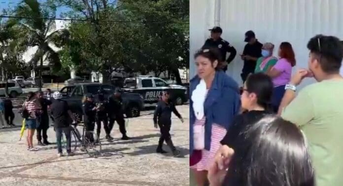 Poco después de las 4:00 pm de este domingo se acabaron las boletas de la casilla especial doble de Playa del Carmen.