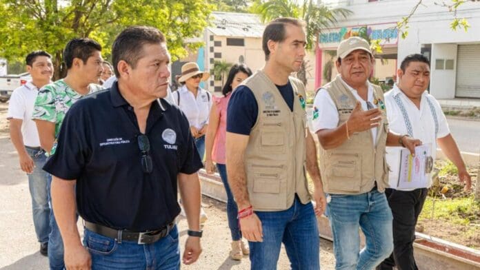 Diego Castañón supervisa tres obras para la avenida La Selva de Tulum