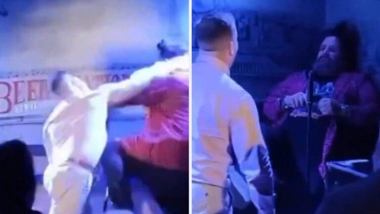 VIDEO: Padre golpea a comediante en pleno show por hacer "chistes" sobre la sexualidad de su bebé