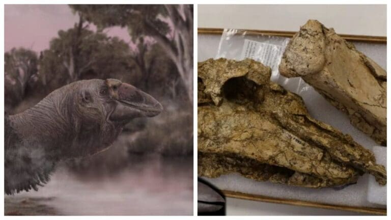 Hallan en Australia el cráneo de un ganso prehistórico gigante