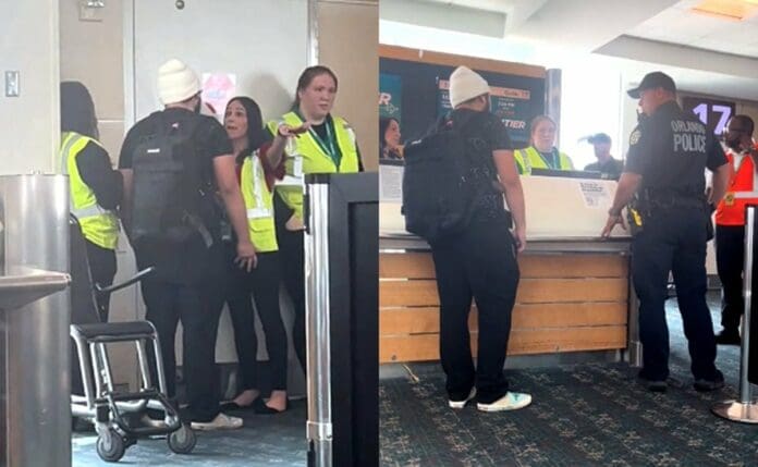 Pasajero sigue truco viral de la “almohada” para no pagar equipaje de avión y es detenido