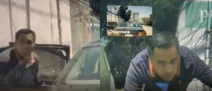 Video: Graban a dos ladrones intentando robar llantas de un Tesla en Puebla