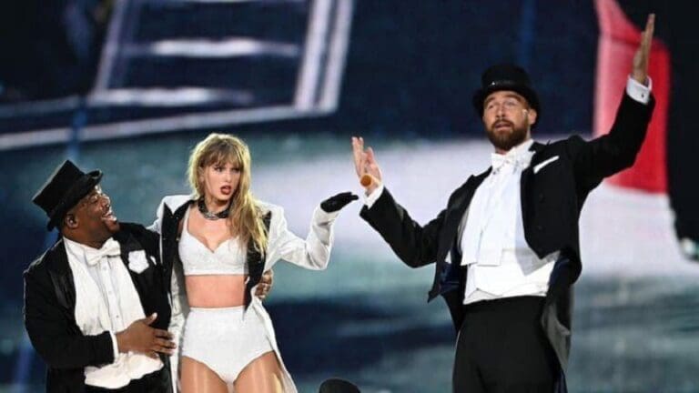 Video: Travis Kelce aparece como bailarín junto Taylor Swift en ‘The Eras Tour’