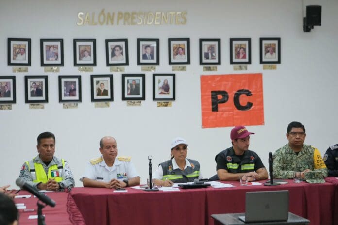 Instala Mara Lezama Centro de Mando para coordinar con municipios fenómenos hidrometeorológicos y monitoreo del Atlántico y Caribe