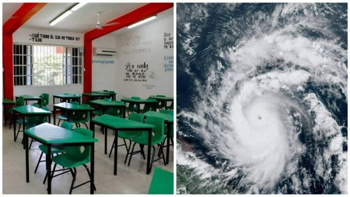 Suspenden clases en todo Quintana Roo este jueves y viernes ante avance del huracán Beryl