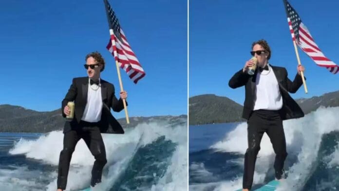 Mark Zuckerberg celebra el 4 de julio surfeando