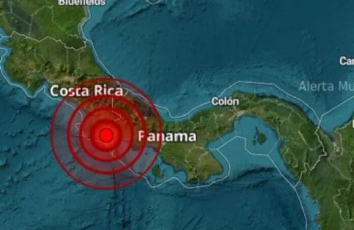 Video: Fuerte sismo de magnitud 5.9 sacude la frontera entre Panamá y Costa Rica