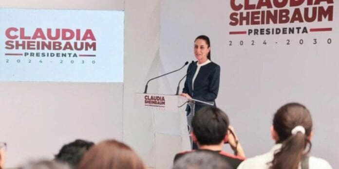 Claudia Sheinbaum anuncia la construcción de tres mil kilómetros de tren de pasajeros en el norte del país para el próximo sexenio