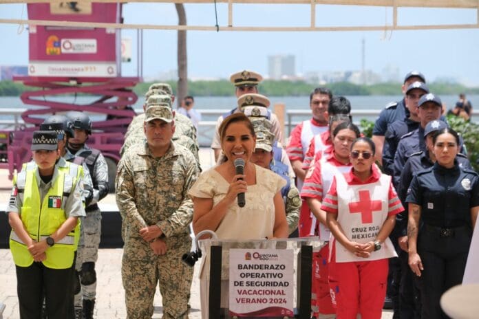 Más de seis mil elementos cuidarán a los turistas que visiten Quintana Roo durante el verano, afirmó la gobernadora.