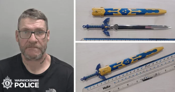 Hombre es arrestado por llevar una replica de la espada de Zelda