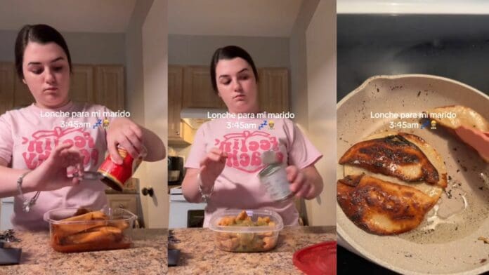 Mujer le prepara lonche de 