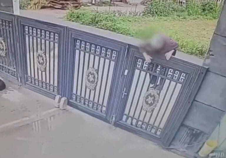 Video: Mujer de 92 años escapa de un ancianato trepando una reja de más de dos metros en China