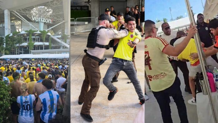 Video: Aficionados rompen los accesos del Hard Rock Stadium, lugar donde se jugará la final de la Copa América