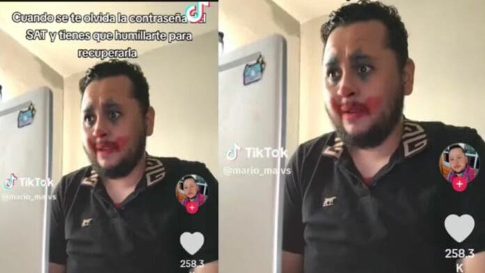 VIDEO Hombre se viraliza por “burlarse” de procedimientos del SAT para verificar identidad