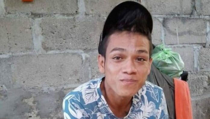 El cuerpo de un joven que fuera 