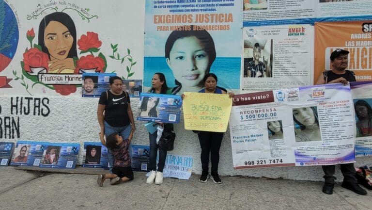 Protestan activistas a dos años de la desaparición de Fernanda Cayetana en Cancún