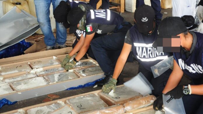 Decomisan en aduana de Veracruz siete toneladas de marihuana en puertas de madera