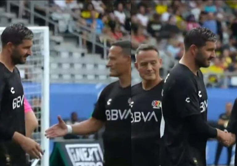 Video: André-Pierre Gignac ignora saludo de Luis "Matador" Hernández