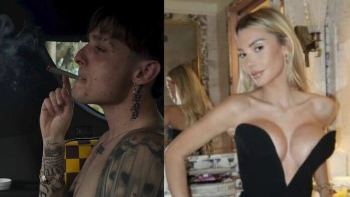 Peso Pluma se tatúa el nombre de su nueva novia a pocas semanas de haberla conocido