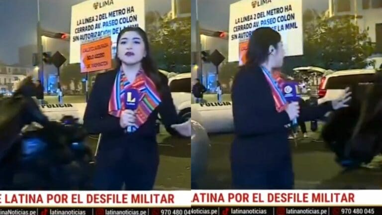 Video: Captan en vivo el momento en que Batman acude a cuidar las calles de Perú