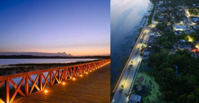 Se ha terminado la primera etapa de la remodelación del malecón de Cobá, en Tulum. La obra es un nuevo atractivo.