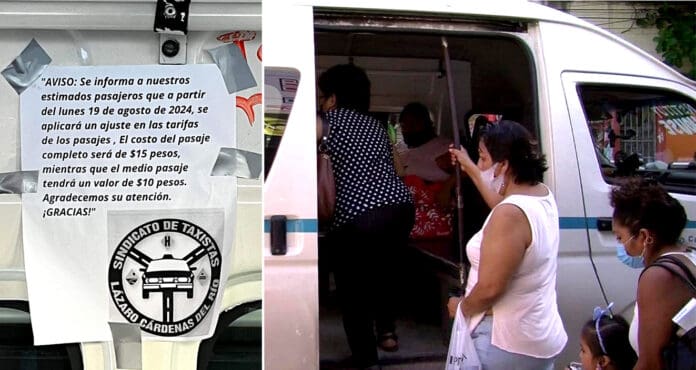 ¡Se mandan solos! Colectivos de Playa del Carmen aumentan tarifas sin autorización del Imoveqroo