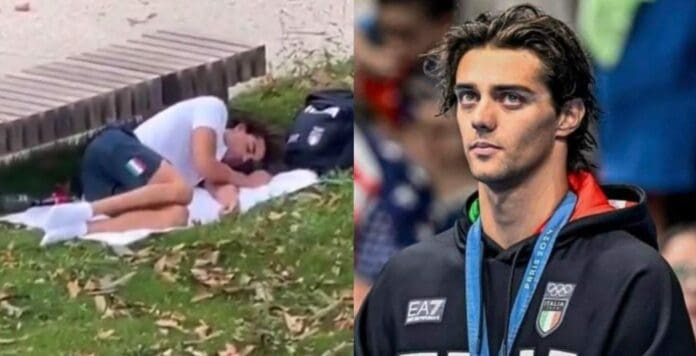 Captan a un medallista de oro en París 2024 durmiendo en un parque tras quejarse de las camas de la Villa Olímpica.