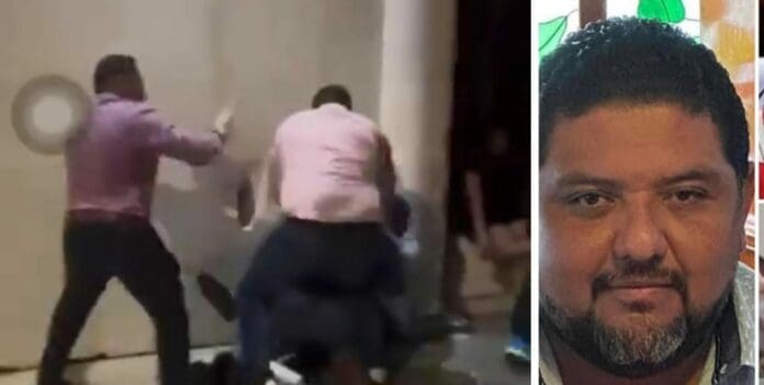 Un funcionario del gobierno de Quintana Roo fue captado en video golpeando junto con otros sujetos a una persona.
